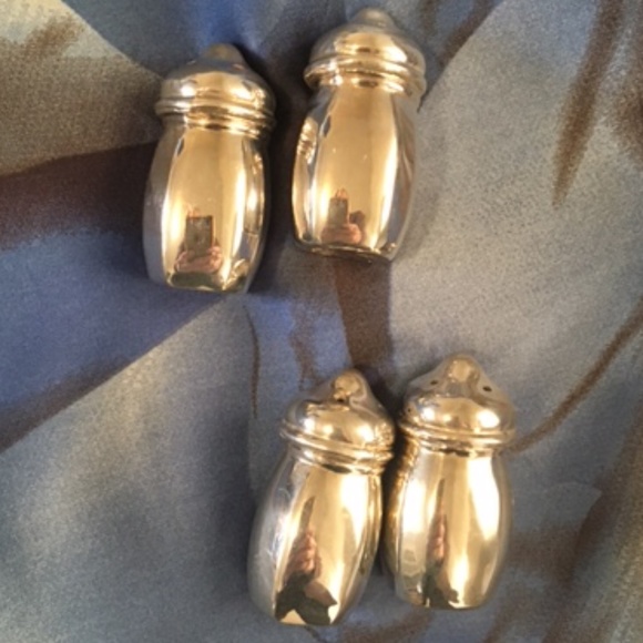 Set of 4 Vintage Silver-plated salt and pepper shakers - Picture 6 of 10
